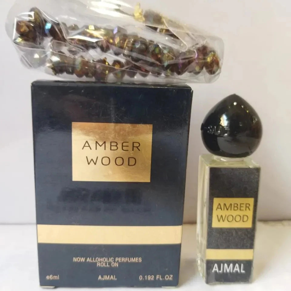 Amber Wood By Ajmal Attar With Tasbeeh 6ml Ajmal