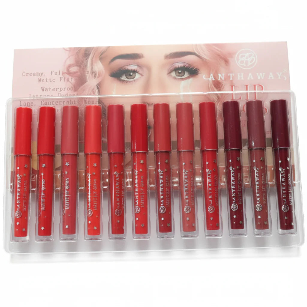 Anthaway Matte Lip Gloss Pack of 12 Anthaway