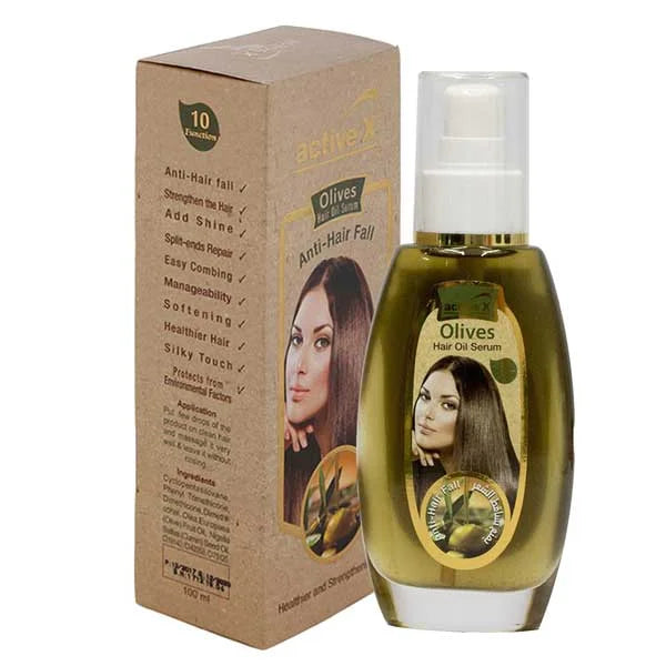 Silky Cool Extra Anti-Hairfall Olives Hair Oil Serum 100ml Silky Cool
