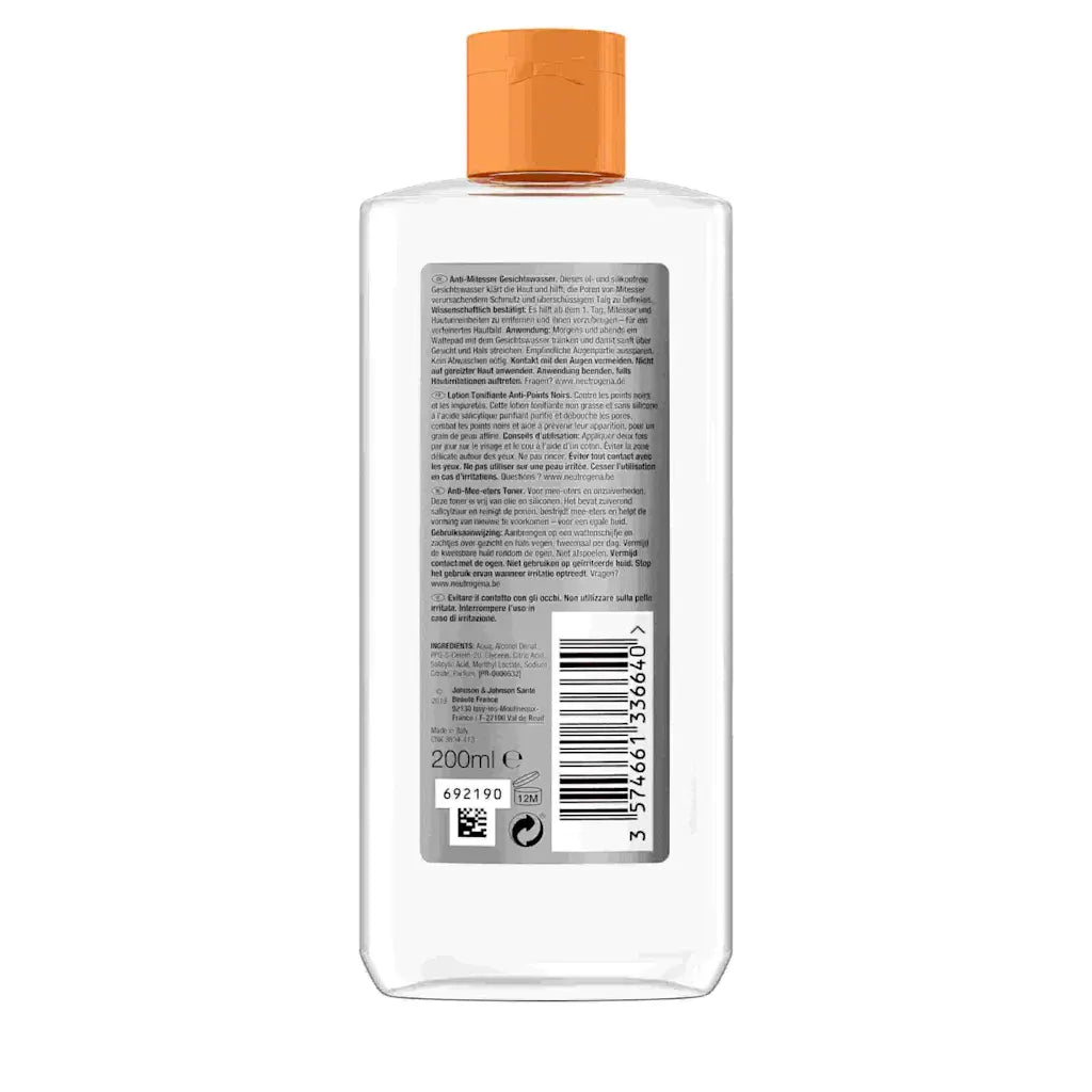 Neutrogena Anti-Blackhead Facial Toner - 200ml Neutrogena