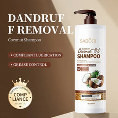 Sadoer Anti Dandruff Coconut Oil Nourishing Smooth Fluffy Shampoo 500ml Sadoer