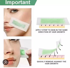 Apk 10pcs Face Wax Strips Facial Wax strip 10 Strips APK