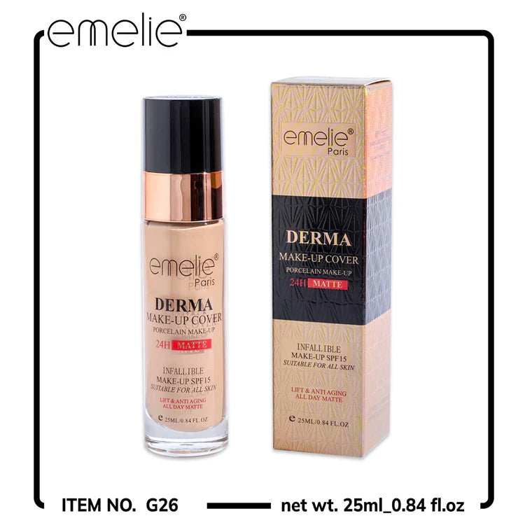 Emelie Derma Makeup Cover Foundation - 25ml Emelie