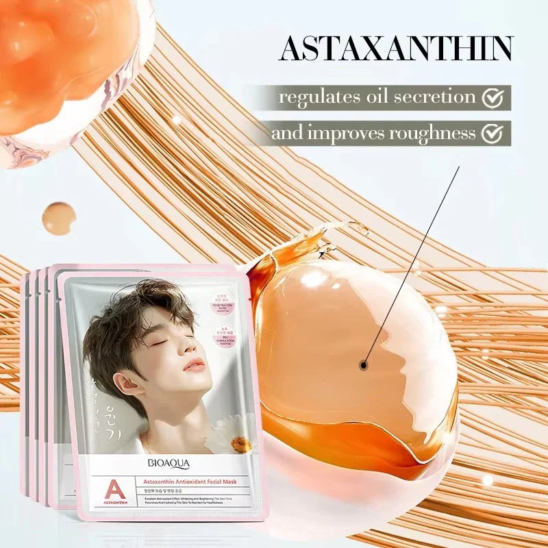 BIOAQUA Korean Astaxanthin Facial Sheet Mask - 25g Bioaqua