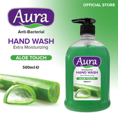 Aura Anti-Bacterial Liquid Handwash Aloe Touch 500ML Aura