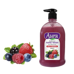 Aura Anti-Bacterial Liquid Handwash Wild Berries 500ML Aura