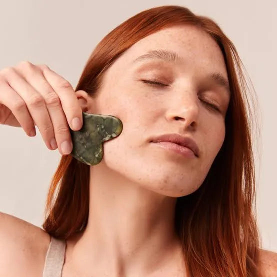 Authentic Jade Crystal Heart Shape Gua Sha Cosmia.pk