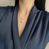Avocado Pendant Gold Toned Necklace