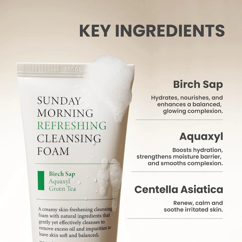 Axis-y Sunday Morning Refreshing Cleansing Foam - 120ml Axis-Y