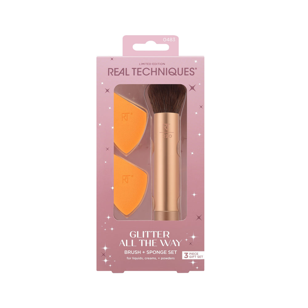 Glitter All The Way Brush + Sponge Set Cosmia