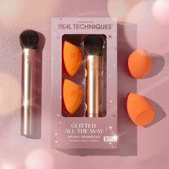 Glitter All The Way Brush + Sponge Set Cosmia