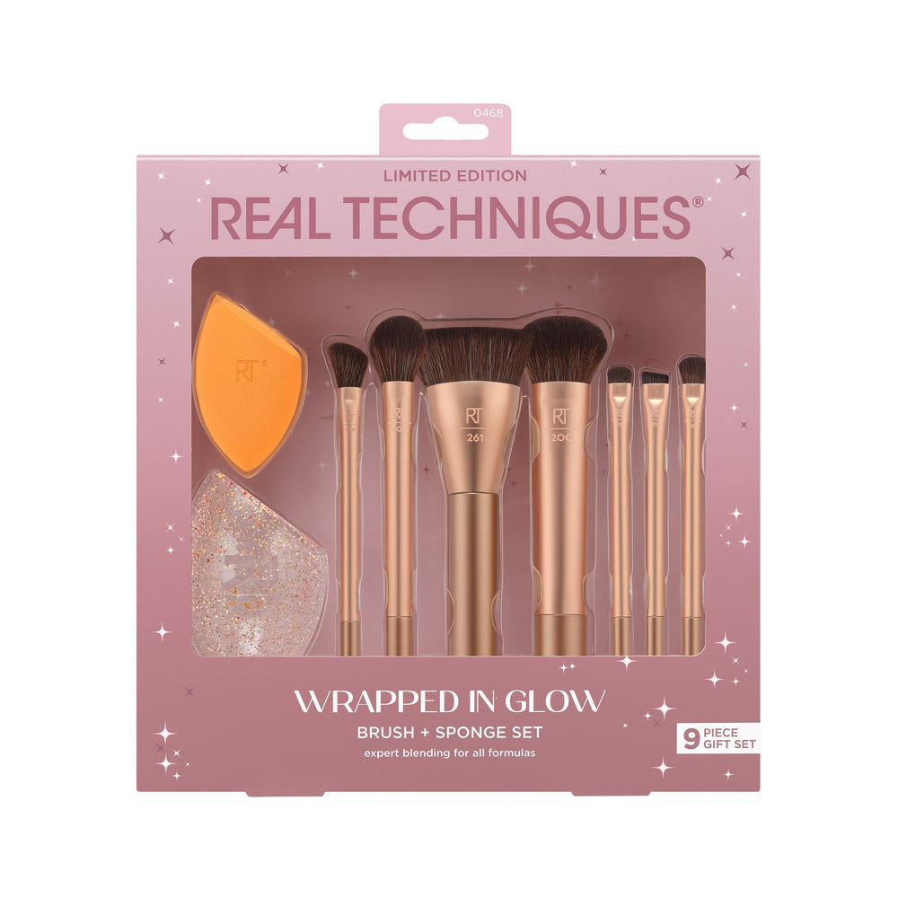 Wrapped In Glow Brush + Sponge Set Cosmia