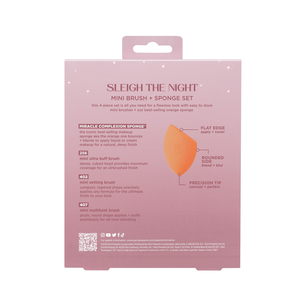 Sleigh The Night Mini Brush + Sponge Set Cosmia