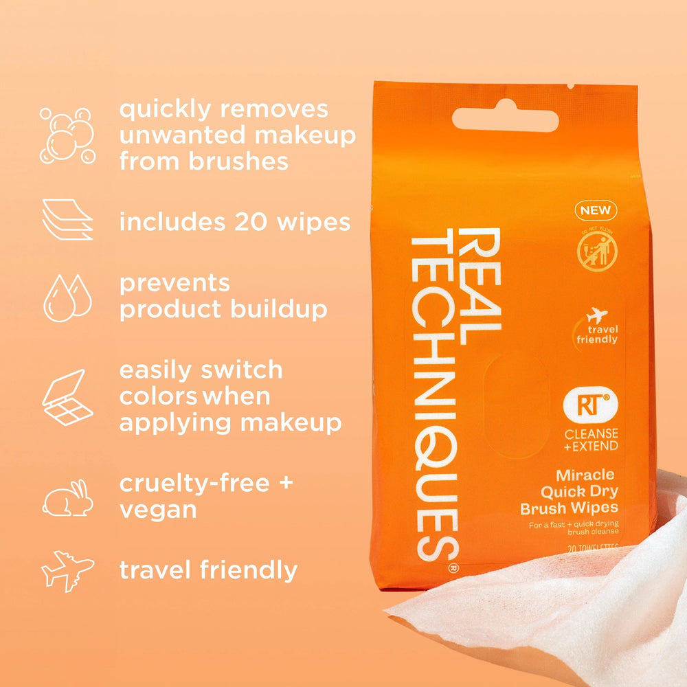 Miracle Quick Dry Brush Wipes Cosmia