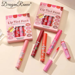 6pcs Dragon Ranee Peel Off Fruity Lip Gloss Dragon Ranee
