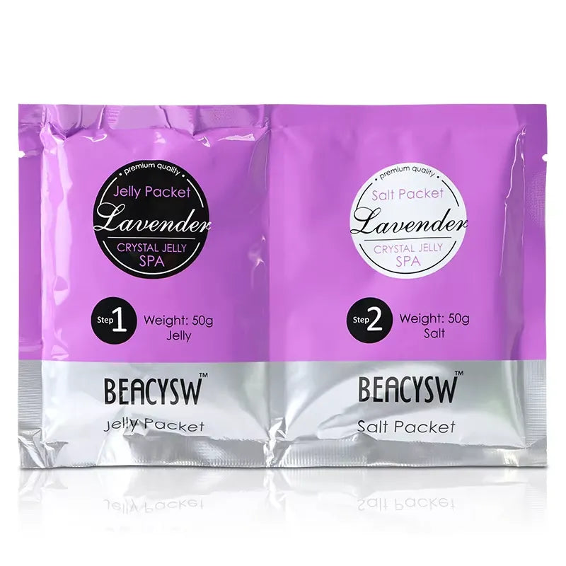 BEACYSW Foot Soak Powder Jelly Pocket Spa Pedicure Set BEACYSW