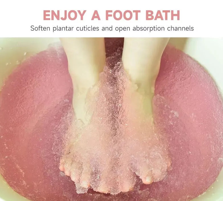 BEACYSW Foot Soak Powder Jelly Pocket Spa Pedicure Set BEACYSW