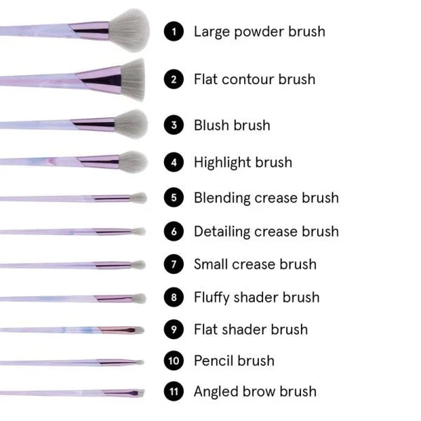 Original BH Cosmetics – 11 Pc Lavender Luxe Brush Set BH Cosmetics