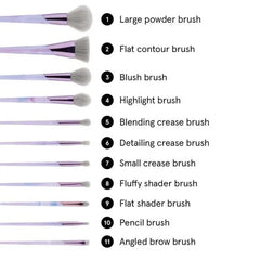 Original BH Cosmetics – 11 Pc Lavender Luxe Brush Set BH Cosmetics