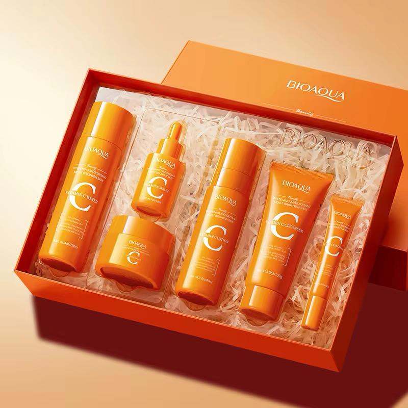 BIOAQUA 6in1 Vitamin C Facial Kit Skin Care Set Bioaqua