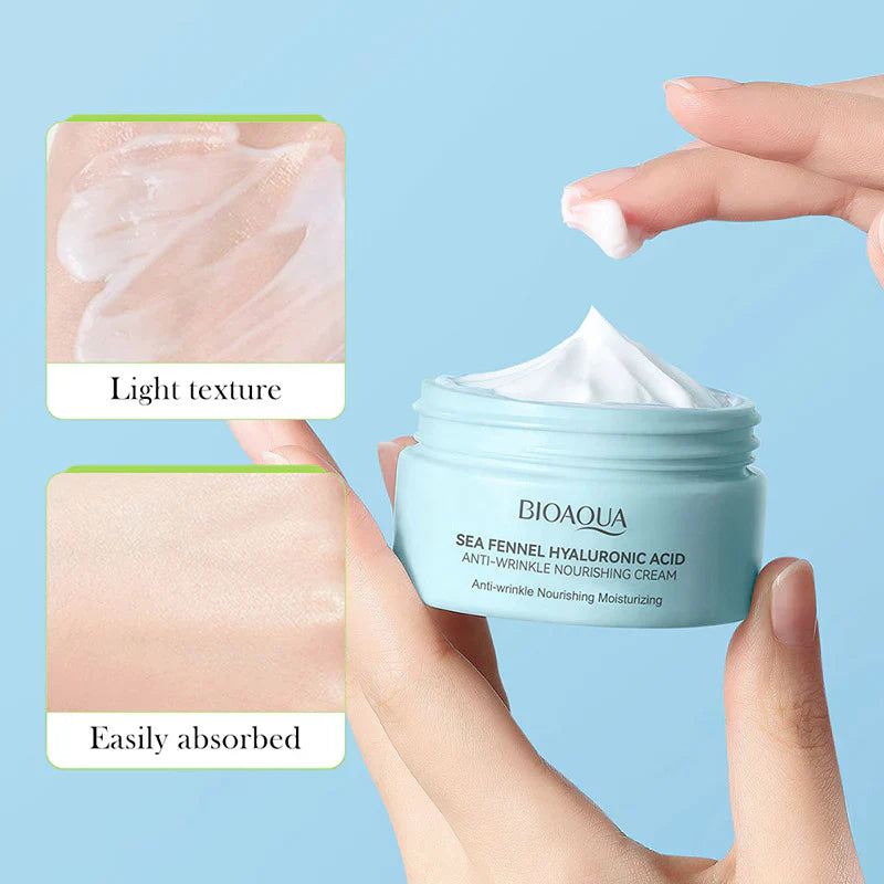 BIOAQUA Sea Fennel Hyaluronic Acid Moisturizing Face Cream - 60g Bioaqua