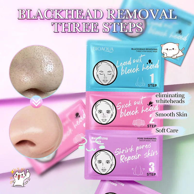 BIOAQUA Blackhead Remover 3 Steps Sachet Bioaqua