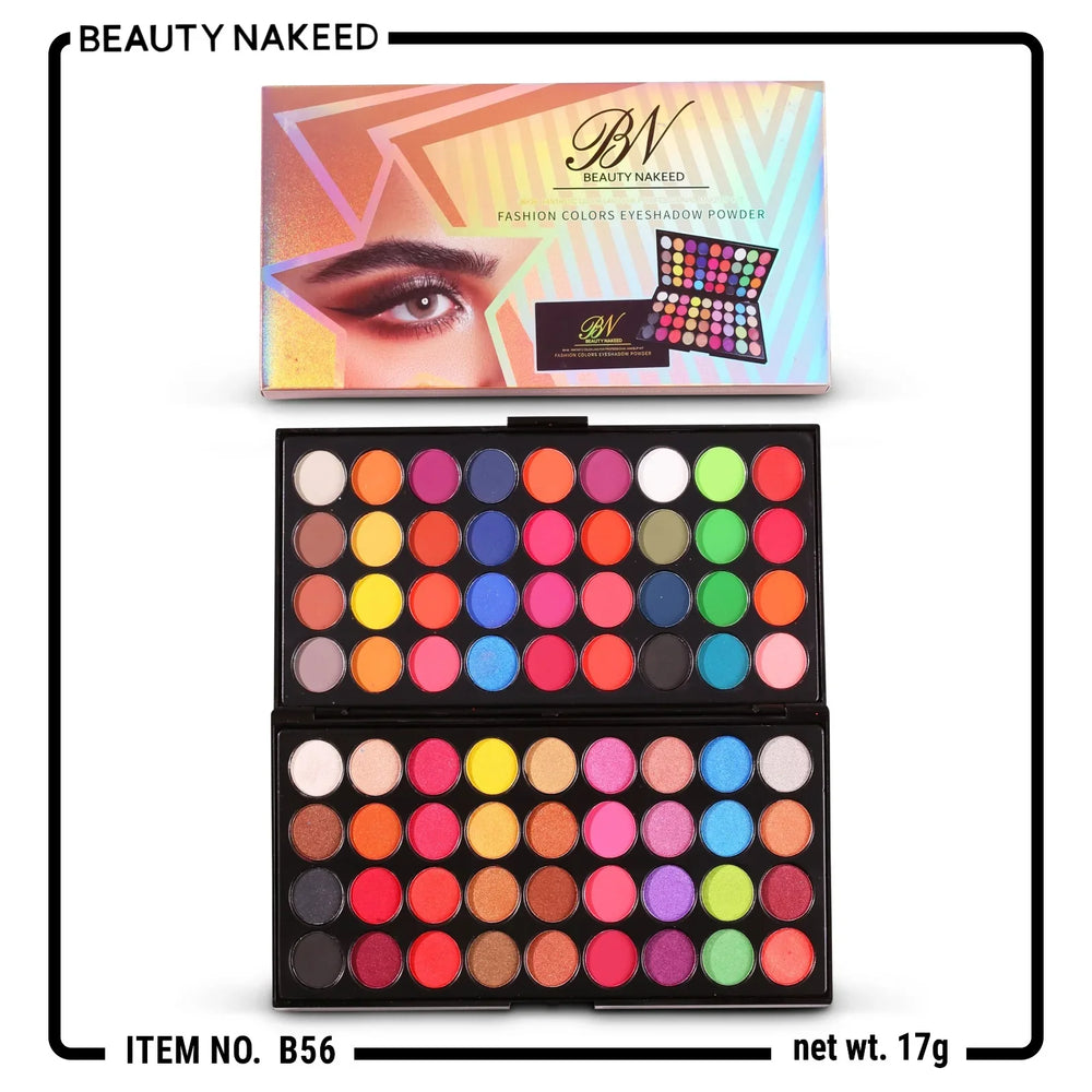 BN Beauty Nakeed 72 Color Eyeshadow Palette Beauty Nakeed