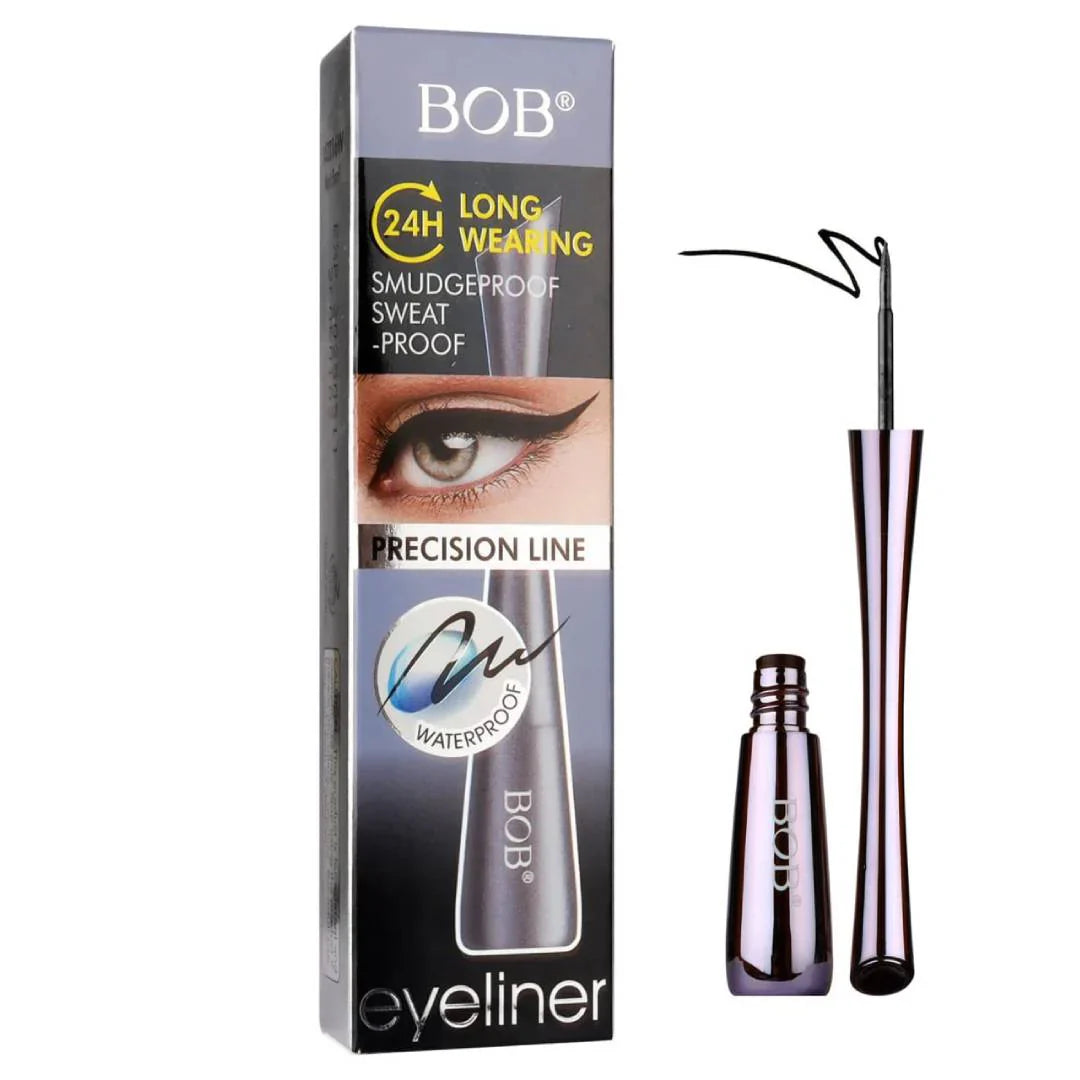 BOB 24H Long Wearing Eyeliner Smudge Proof Sweatproof Liquid Eyeliner 5ml Bob