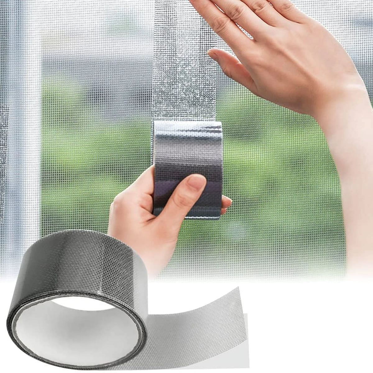 Self-Adhesive Fiberglass Mesh Window Screen Repair Tape Cosmia.pk