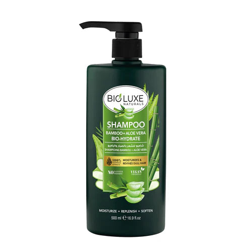 Bioluxe Naturals Bamboo + Aloe Vera Bio-Hydrate Shampoo 500ml Bioluxe Naturals