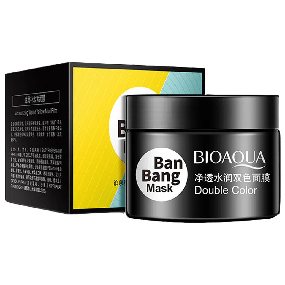 BIOAQUA Double Color Face Mask for Cleansing - BanBang Mud Mask 50g+50g Bioaqua