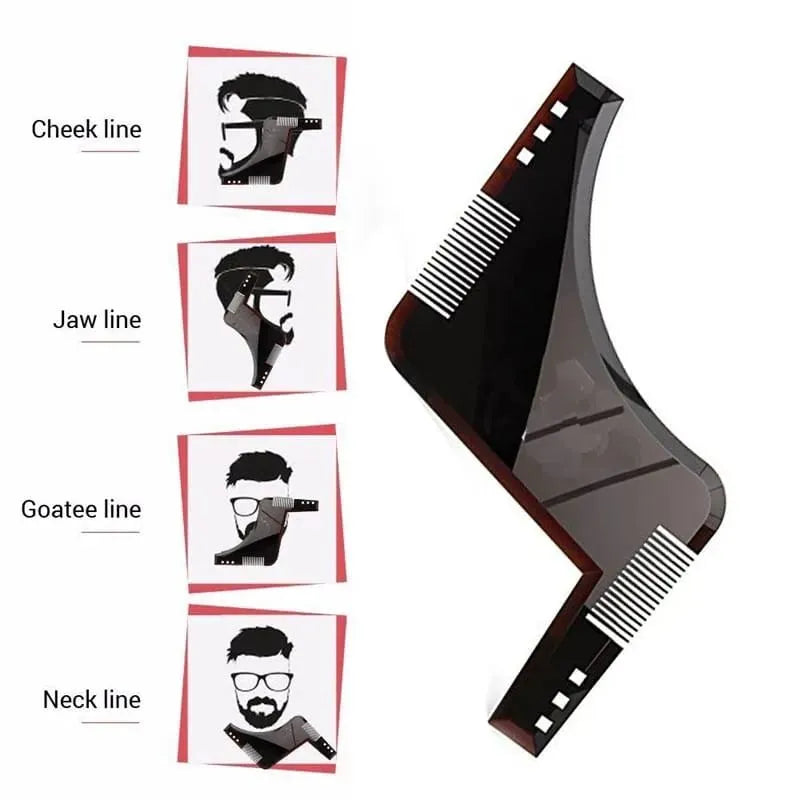 Beard Shaping Template Plus Beard Comb All-In-One Tool Cosmia.pk