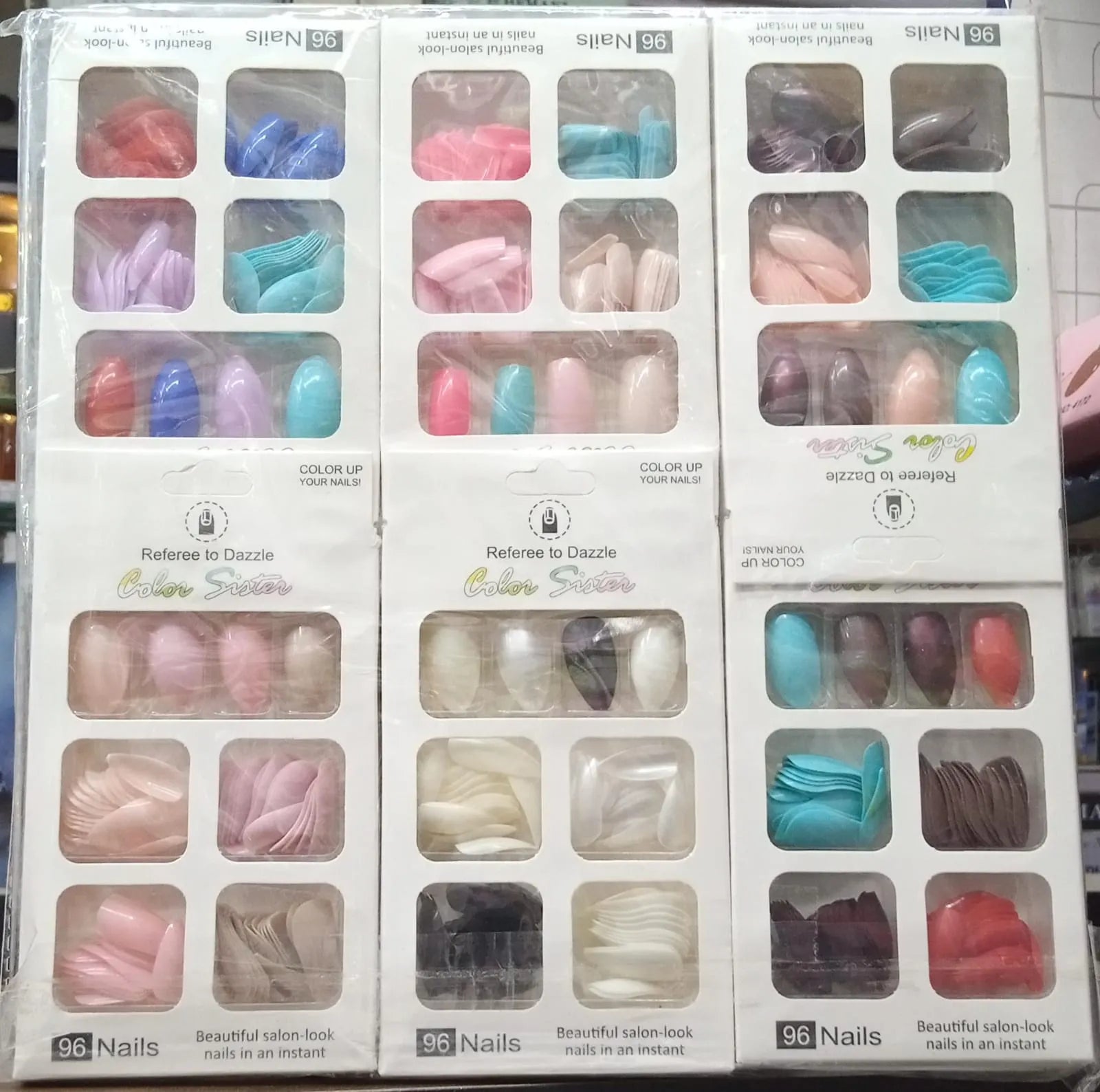 Beautiful salon look nails (Each Pack Has 96 Nails) Cosmia.pk