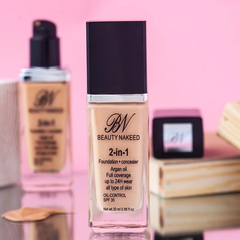 Beauty Nakeed 2in1 Foundation+Concealer 30ml Beauty Nakeed