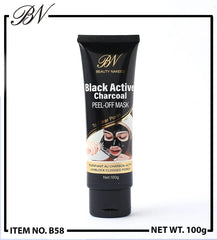 Beauty Nakeed Black Active Charcoal Peel Off Mask 100g Beauty Nakeed