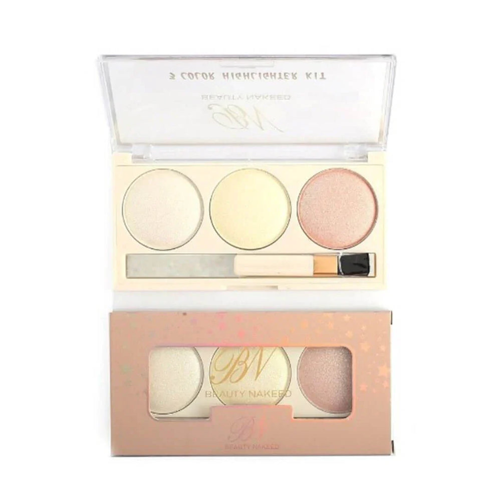 Beauty Nakeed 3 Colour Highligter Kit Beauty Nakeed