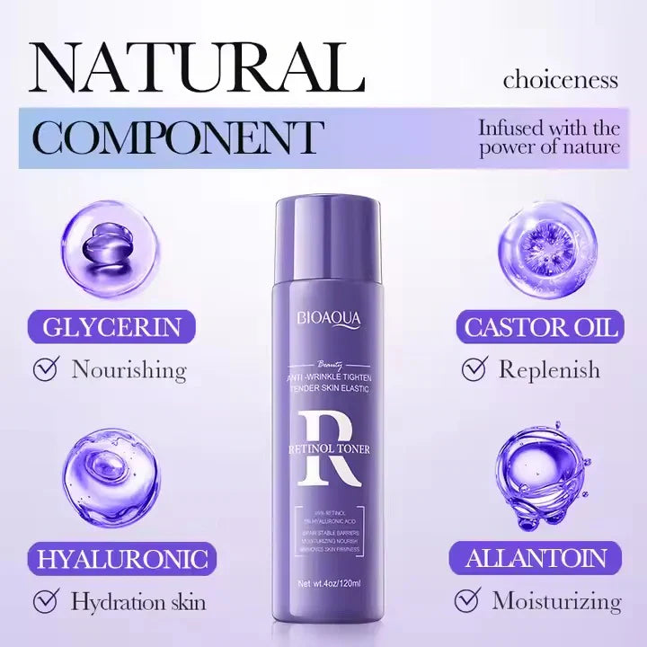 Bioaqua Anti Wrinkle Tender Skin Elastic Face Toner  - 120ml Bioaqua