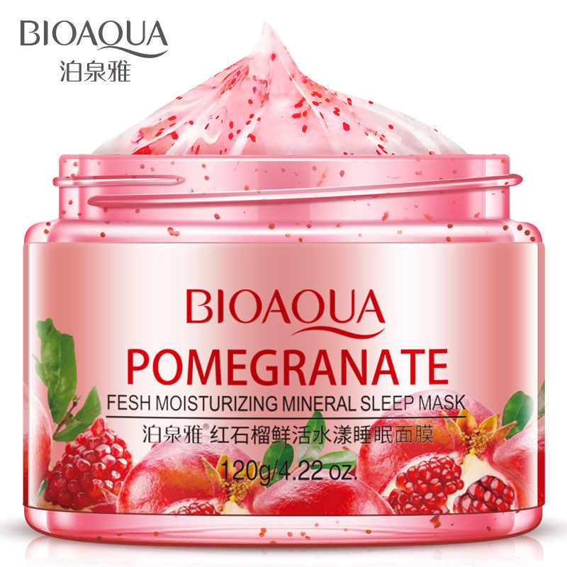 Bioaqua Pomegranate Mineral Sleep Mask - 120g Bioaqua