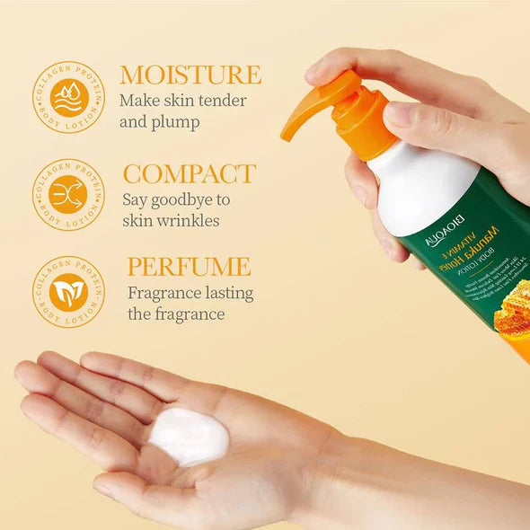 Bioaqua Vitamin E + Manuka Honey Moisturizing Body Lotion - 300g Bioaqua