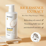 Bioaqua Rice Raw Pulp Removal Dandruff Shampoo - 500ml