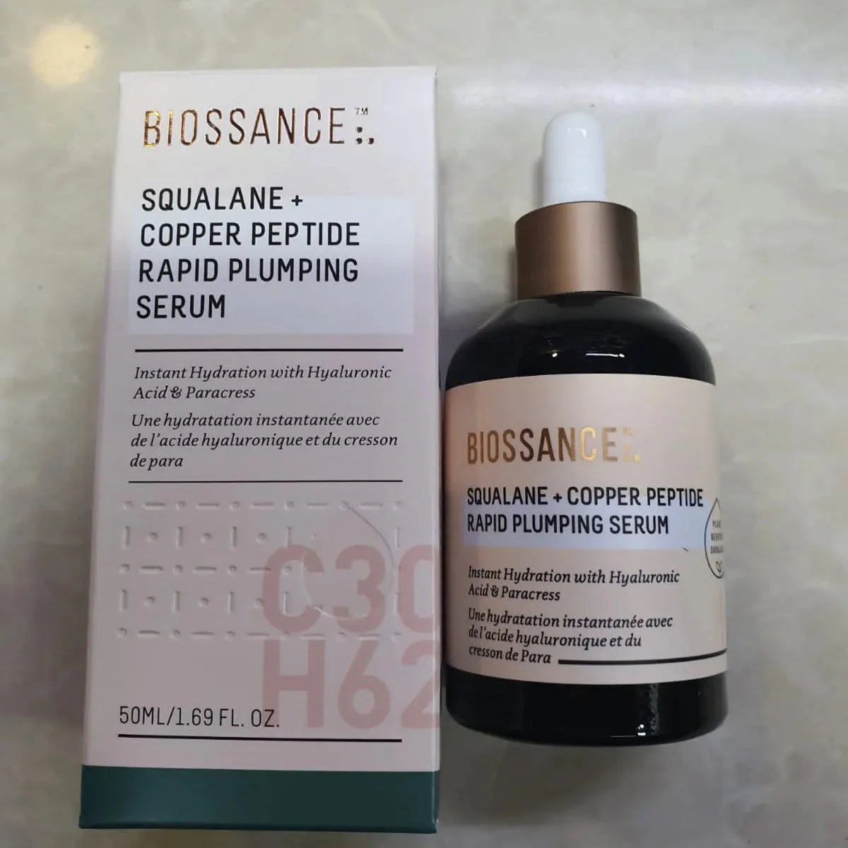 Biossance Squalane + Copper Peptide Rapid Plumping Serum 50ml Biossance