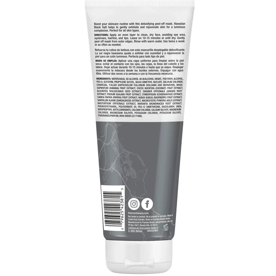 Freeman Exotic Blends Hawaiian Black Salt Peel Off Mask - 75ml Freeman