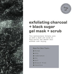 Freeman Polishing Charcoal & Black Sugar Gel Mask 75ml Freeman
