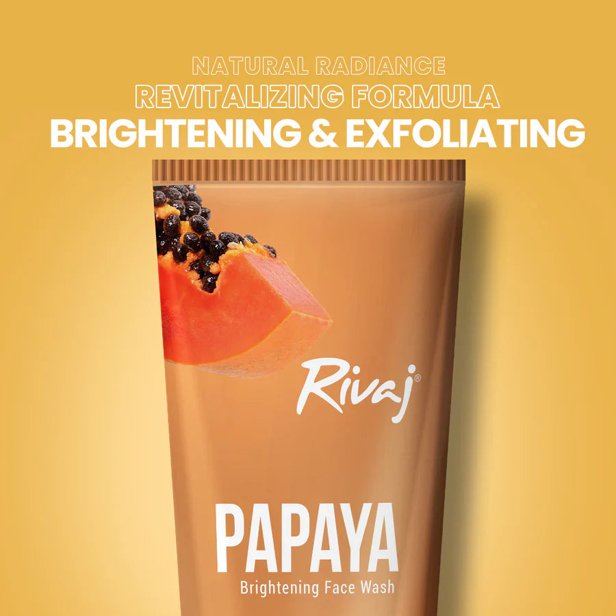 Rivaj Brightening Face Wash - Papaya Extract Rivaj