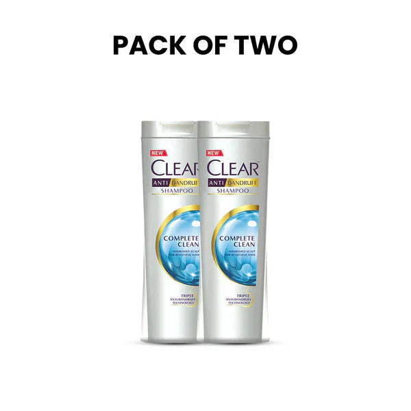 Bundle - Pack of 2 Clear Shampoo Complete Clean - 185Ml Clear