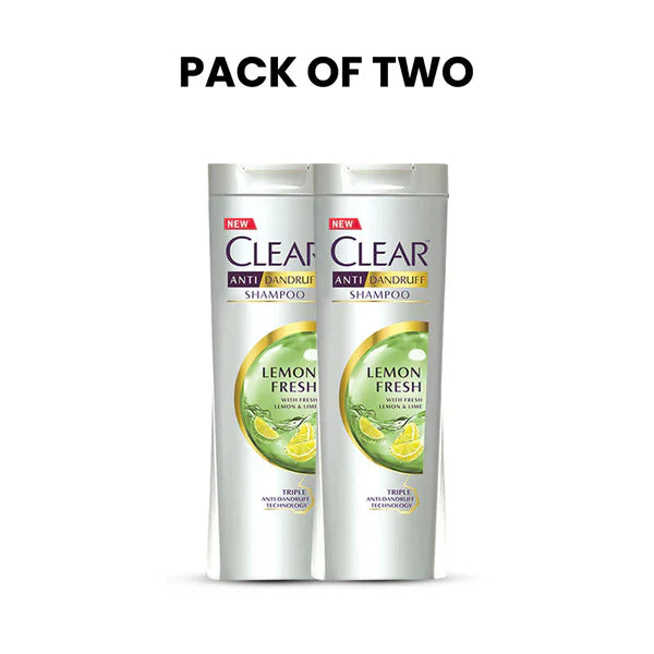Bundle - Pack of 2 Clear Shampoo Lemon Fresh - 380Ml Clear