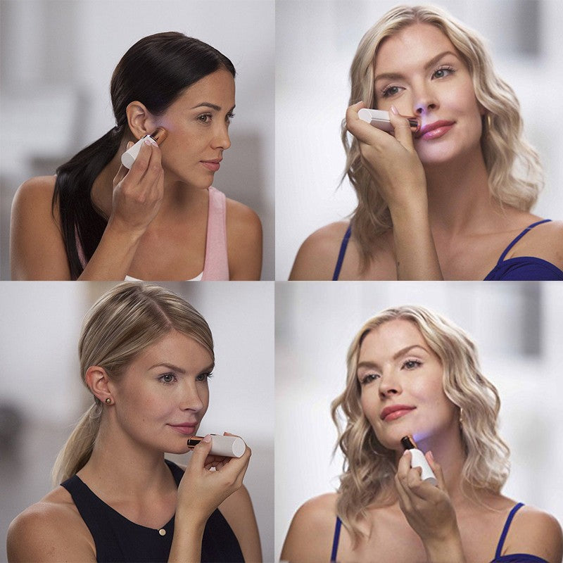 Flawless Hair Remover Electric Painless Portable & Rechargeable with Built-in Light Flawless