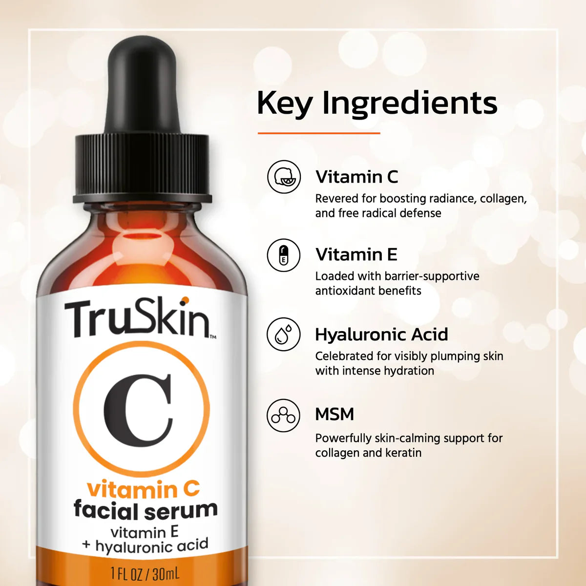 TruSkin Vitamin C Facial Serum – 30ml TruSkin