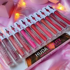 Huda Beauty - Liquid Matte Lip Gloss - Set of 12 Huda Beauty
