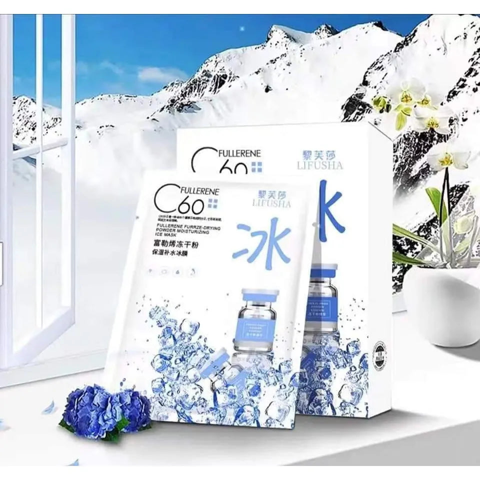 C60 Fullerene freeze-dried Moisturizing Ice sheet mask each C60